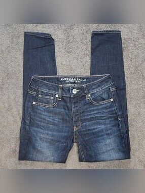 Dark Wash American Eagle Outfitters Tomgirl Jeans